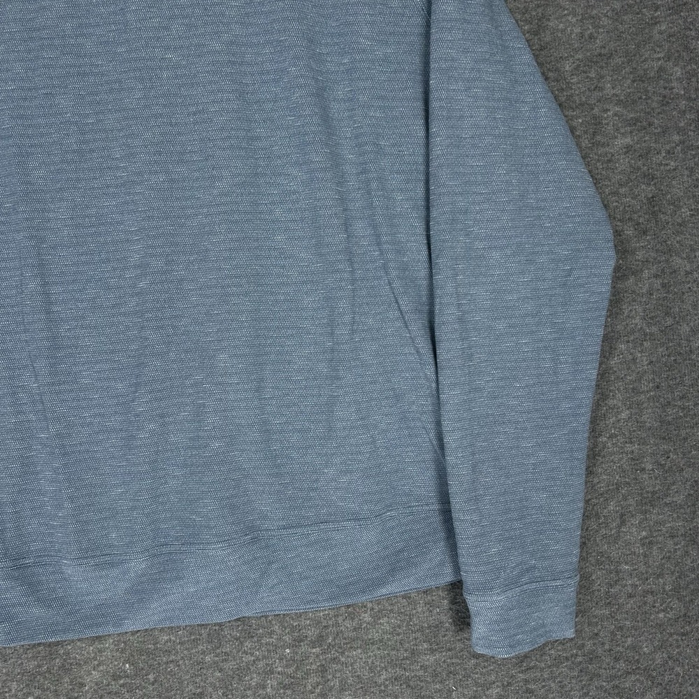 Lululemon Slitstream Long Sleeve Crew Sweater Mens M Blue Pullover Vented - Picture 5 of 11